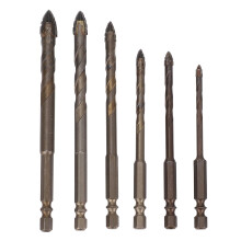 6x 4-Schneidige Sägebohrer für Beton, Holz, Glas