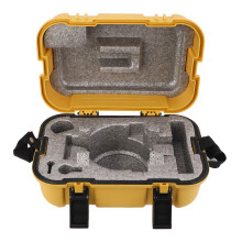 Gelbes Vermessungskoffer Doppelverschluss Nivelliergerät