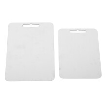 2x Multifunktionales Schneidebrett aus Edelstahl