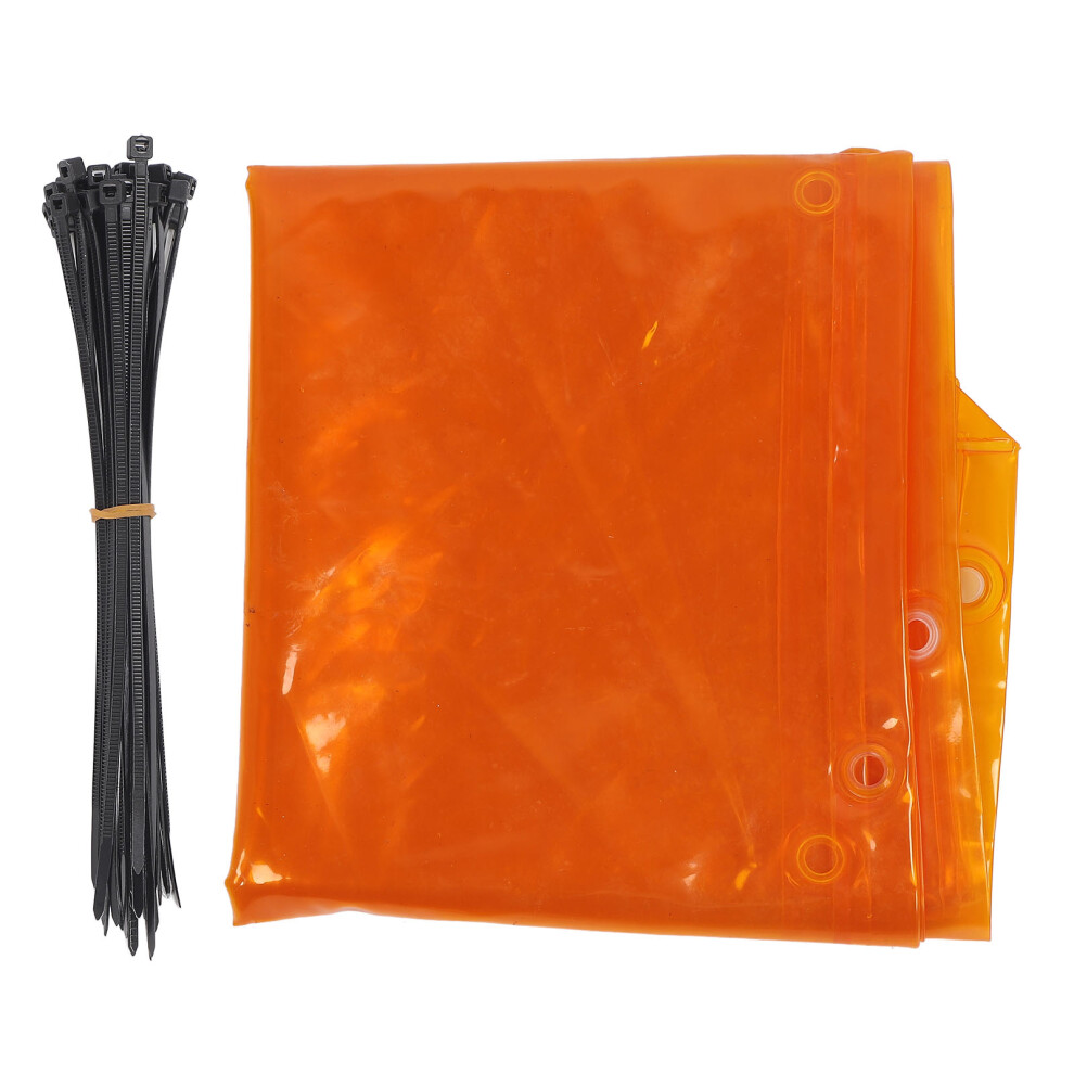 Frameless Flame Retardant Pe Welding Curtain Screen Golden Yellow 610830963316