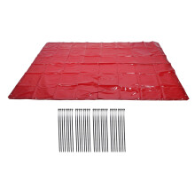 5.71x7.68FT Schweißvorhang 6-stufig flammhemmend rot