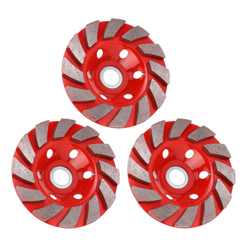 3x Beton-Schleifscheibe 12 Segment Tasse 10mm 1