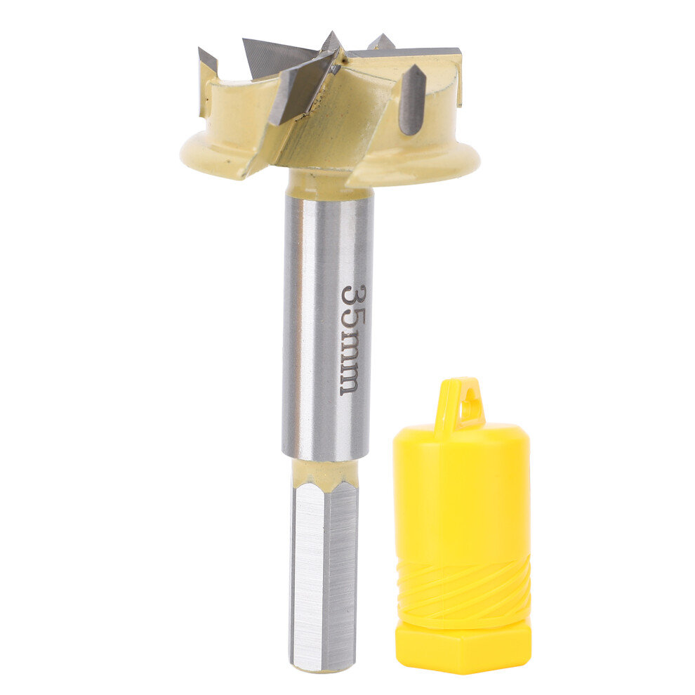 35Mm Hinge Boring Bit 9Mm Hex Shank 10Mm Depth 3 Flute Cutter 610830968762
