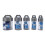 5x M14 Diamant-Lochsäge Set 20-68mm Blau 1