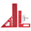Aluminium-Dreiecklineal-Set Multifunktions-Winkel 1