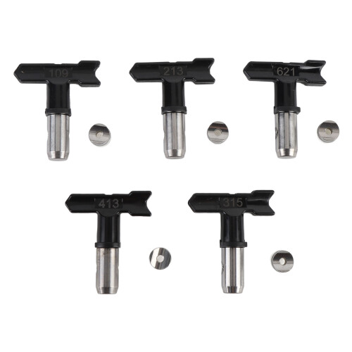5er Set Airless-Spritzdüsen 109-621 Schwarz