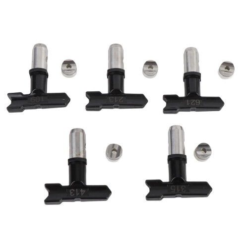 5er Set Airless-Spritzdüsen 109-621 Schwarz 2