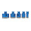 5x M14 Diamant-Lochsäge Set 20-68mm Blau 2