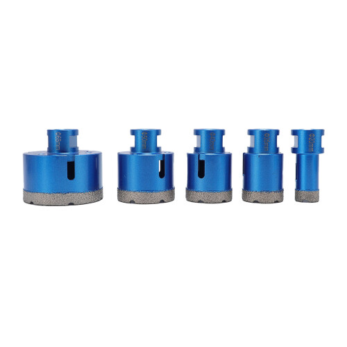 5x M14 Diamant-Lochsäge Set 20-68mm Blau 1