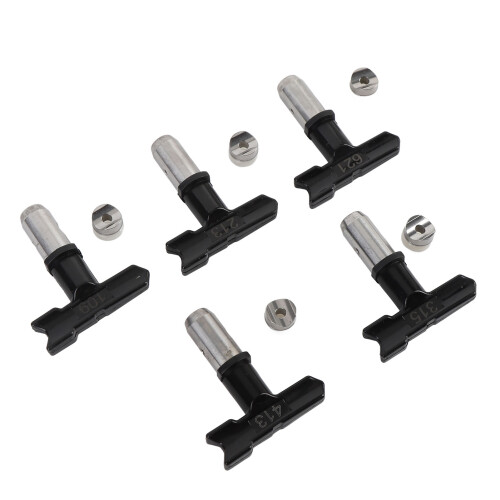 5er Set Airless-Spritzdüsen 109-621 Schwarz 1