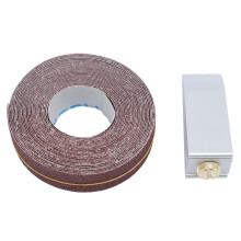 Schleifpapier-Set mit Keilhalter aus Aluminium, 80er Körnung