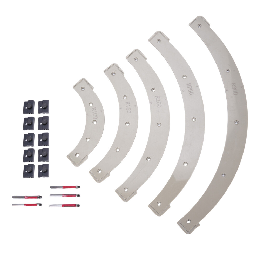 Round Corner Radius Templates R100-R300 Plastic Router Jigs 610830972257