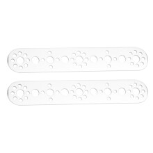 2Pcs Aluminum Plates 9-Holes Replacement Kit for Tetrixrobotics Robot