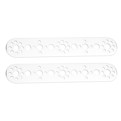 2Pcs Aluminum Plates 9-Holes Replacement Kit for Tetrixrobotics Robot