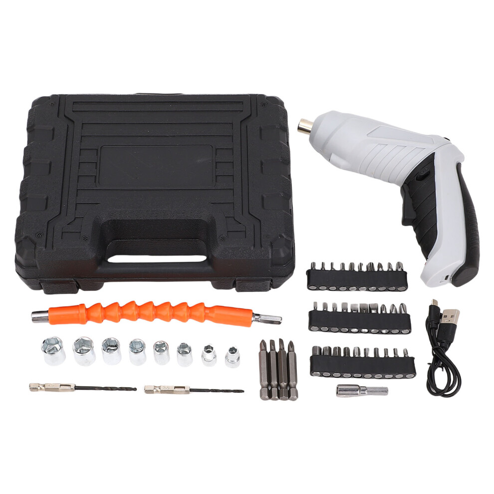 Electric Screwdriver Kit Rechargeable Li Battery Cordless Drill Set 610830972929