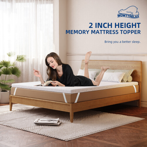 （135*190cm）Dual-Layer 2-Inch Memory Foam Mattress 1