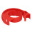 Abdeckband-Spender 25mm, rundes Griff, rot, tragbar 5