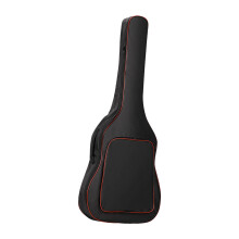 Guitar Gig Bag 41-Inch Acoustic Guitar Carrying Case Padded Backpack Front Pockets Red