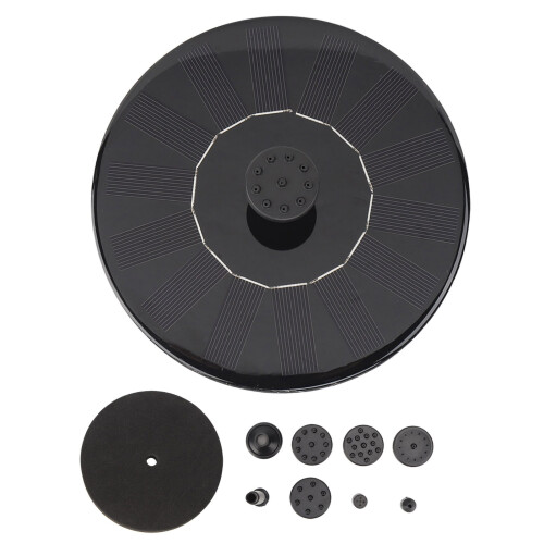 Solar Water Pump Brushless DC Black Double Filter