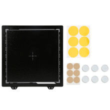 6x PEI-Pulver Stahl Magnetsticker Schwarz für Ender-3/3s