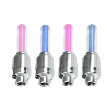 4Stk Bike LED Radleuchten Reifen Neon Speichenlampe (2 Rot 2 Blau)