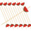 100 stuks eetstokjes en prikkers voor fruit en , feest 7
