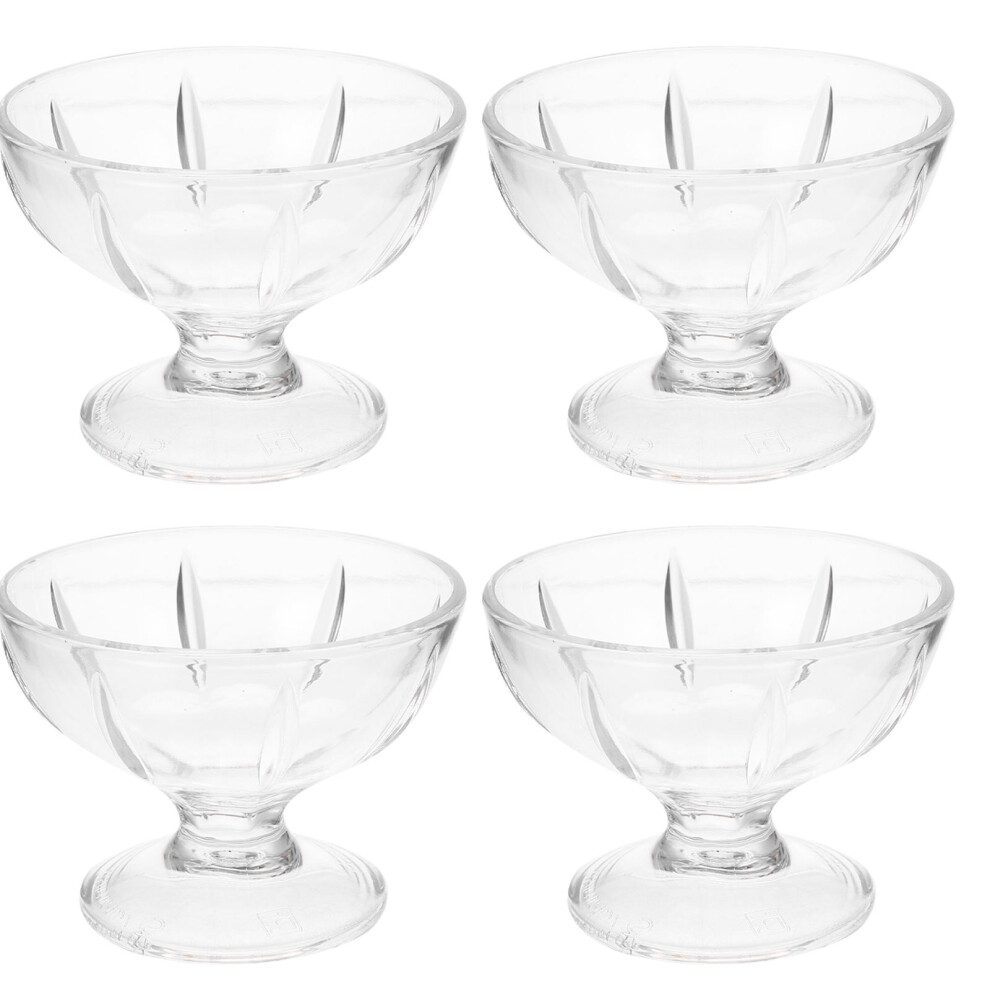 4 Sztuki Plastikowy KubełEk Na Sok Lody Deser Z Wysoką Podstawą-image