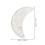 White Moon-Shaped Stone Natural Stone Decorative Ornament 8