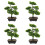 4 Unidades Árvore Bonsai Artificial Vaso Planta 5