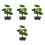 4 Unidades Árvore Bonsai Artificial Vaso Planta 3