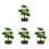 4 Unidades Árvore Bonsai Artificial Vaso Planta 2