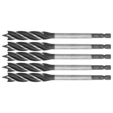 5x Holzbohrer 4-Schneidig Sechskant Lochsäge 14mm