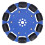 100mm Omnidirectional Wheel Neoprene Roller 8mm Hole 1