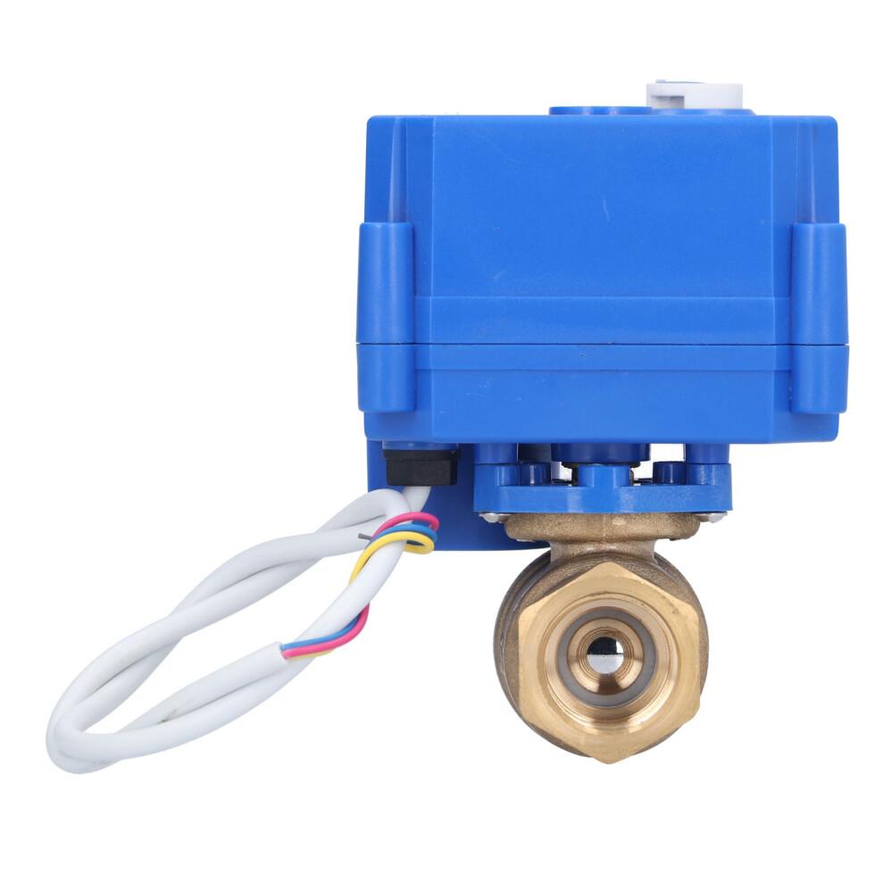 Motorized Ball Valve Brass Straight Pipe Pressure Dc12v Bsp Dn15 610830876777