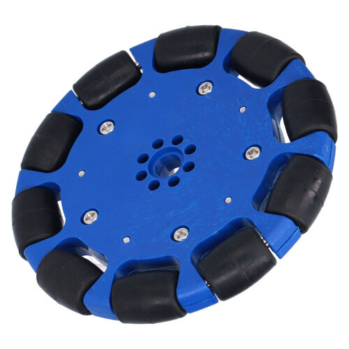 100mm Omnidirectional Wheel Neoprene Roller 8mm Hole 1