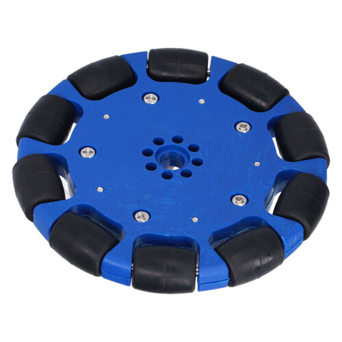 100mm Omnidirectional Wheel Neoprene Roller 8mm Hole 2