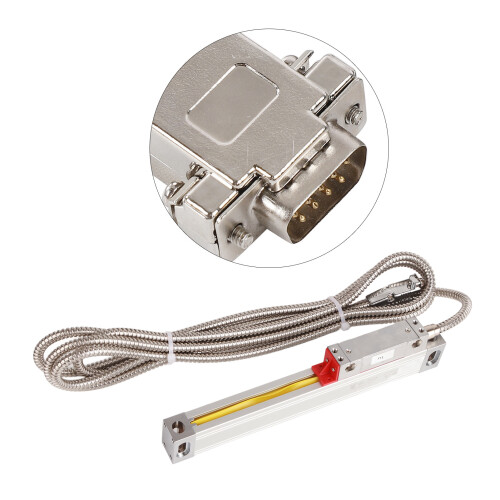 (100) Lathe Linear Scale TTL 1μm High Accuracy Encoder DC5V DB9 250 1