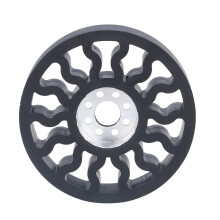 (5613‑0014‑0072 72mm OD) Alu-Rad mit Silikonreifen für Roboter 72mm Ø