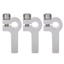 (3403-0024-0006) 3x Tube Clamp Hub Alu M4 Gewinde-Bracketset