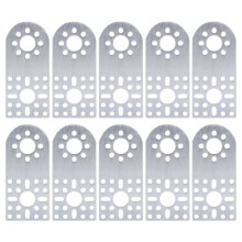 (3108-0001-0002) 10x Alu Bracket 3108 Semicircular Hole