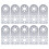 (3108-0001-0002) 10x Alu Bracket 3108 Semicircular Hole 1