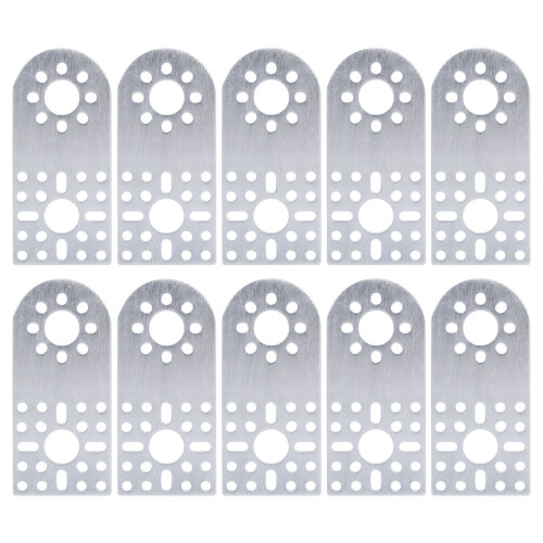 (3108-0001-0002) 10x Alu Bracket 3108 Semicircular Hole