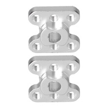 2x Flanschwellenkupplung 6mm Bohrloch Aluminium