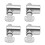 4x Anker-Verbinder 4545 Universal 0/180 Grad 4