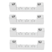 4x Servomontagehalter Aluminium 90 Doppelkopf