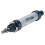 Mini-Zylinder Pneumatisch Aluminium MAL16-25 3