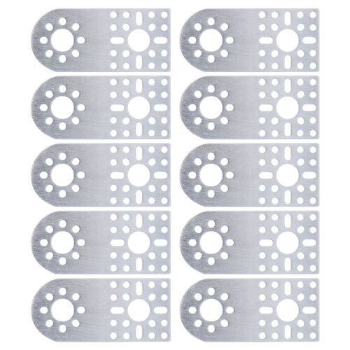 (3108-0001-0002) 10x Alu Bracket 3108 Semicircular Hole 1