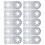 (3108-0001-0002) 10x Alu Bracket 3108 Semicircular Hole 3