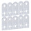 (3108-0001-0002) 10x Alu Bracket 3108 Semicircular Hole 5