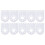 (3108-0001-0001) 10x Alu Bracket 3108 Semicircular Hole 4